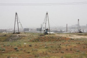 Aserbaidschan - Baku - die ersten Ölbohrtürme